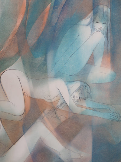 Jean-Baptiste VALADIE : Vers un repos sensuel - Aquarelle (détail)