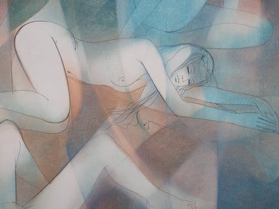 Jean-Baptiste VALADIE : Vers un repos sensuel - Aquarelle (détail)