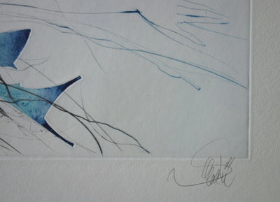 Jean-Baptiste VALADIE : Fleur d'Utopie, Gravure originale (photo de détail 2) - Crédit photo : Galerie Art.Paris