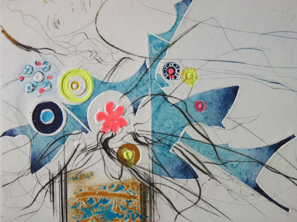 Jean-Baptiste VALADIE : Fleur d'Utopie, Gravure originale – art.paris