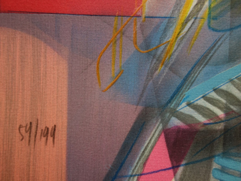 Jean-Baptiste VALADIE : Bouquet bleu, blanc et rouge, Lithographie originale (photo de détail 6) - Crédit photo : Galerie Art.Paris