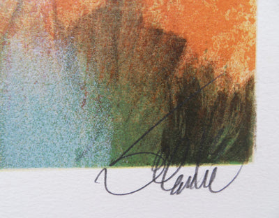 Jean-Baptiste VALADIE : Limoge : La Chapelle du Mont Gargan, 1977 - Lithographie (détail)