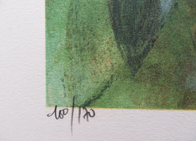 Jean-Baptiste VALADIE : Limoge : La Chapelle du Mont Gargan, 1977 - Lithographie (détail)