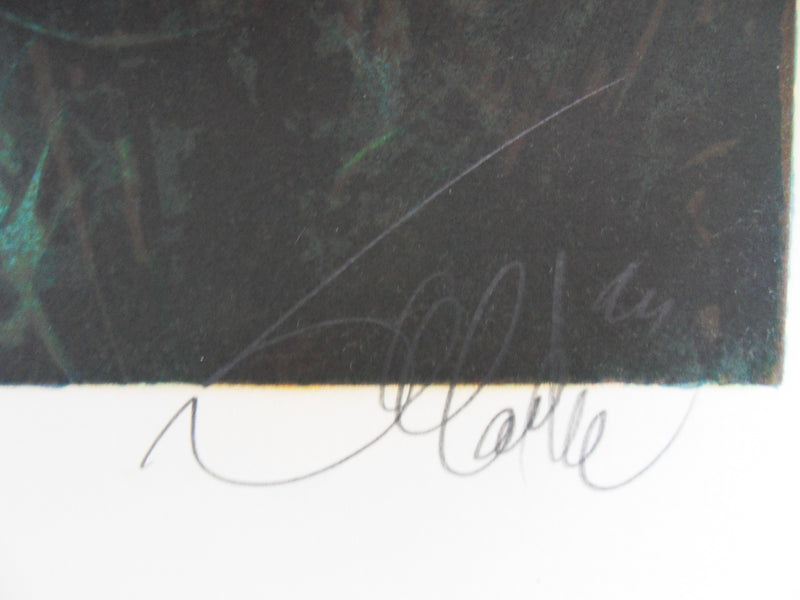 Jean-Baptiste VALADIE : Limousin : paysage de Beaulieu, 1977 - Lithographie (détail)