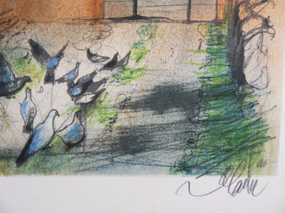 Jean-Baptiste VALADIE : Limousin : Ville de Collonges-La-Rouge, 1977 - Lithographie (détail)