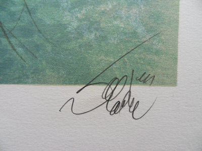 Jean-Baptiste VALADIE : Portrait féminin : Fortunata (Amour du Limousin), 1977 - Lithographie (détail)