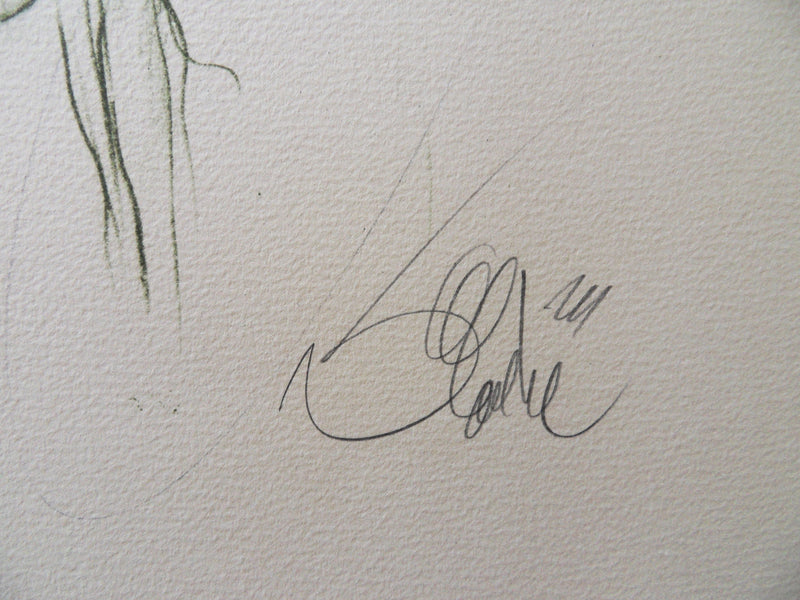 Jean-Baptiste VALADIE : Scène de vie entre Limoge et Brive, 1977 - Lithographie (détail)