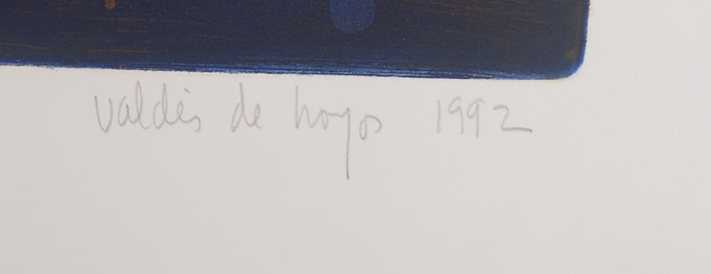 Remigio VALDES DE HOYOS : Voyage nocturne, 1992 - Gravure (détail)