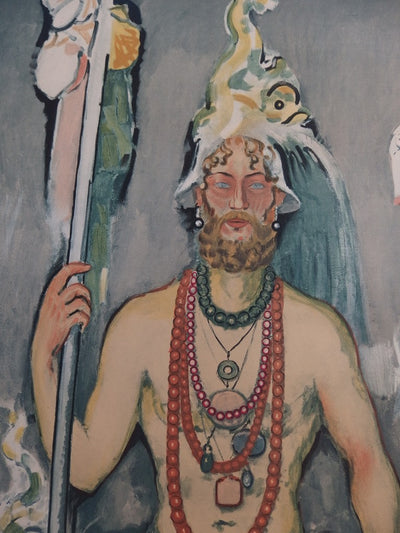 Kees VAN DONGEN : Autoportrait en Neptune - Affiche (détail)