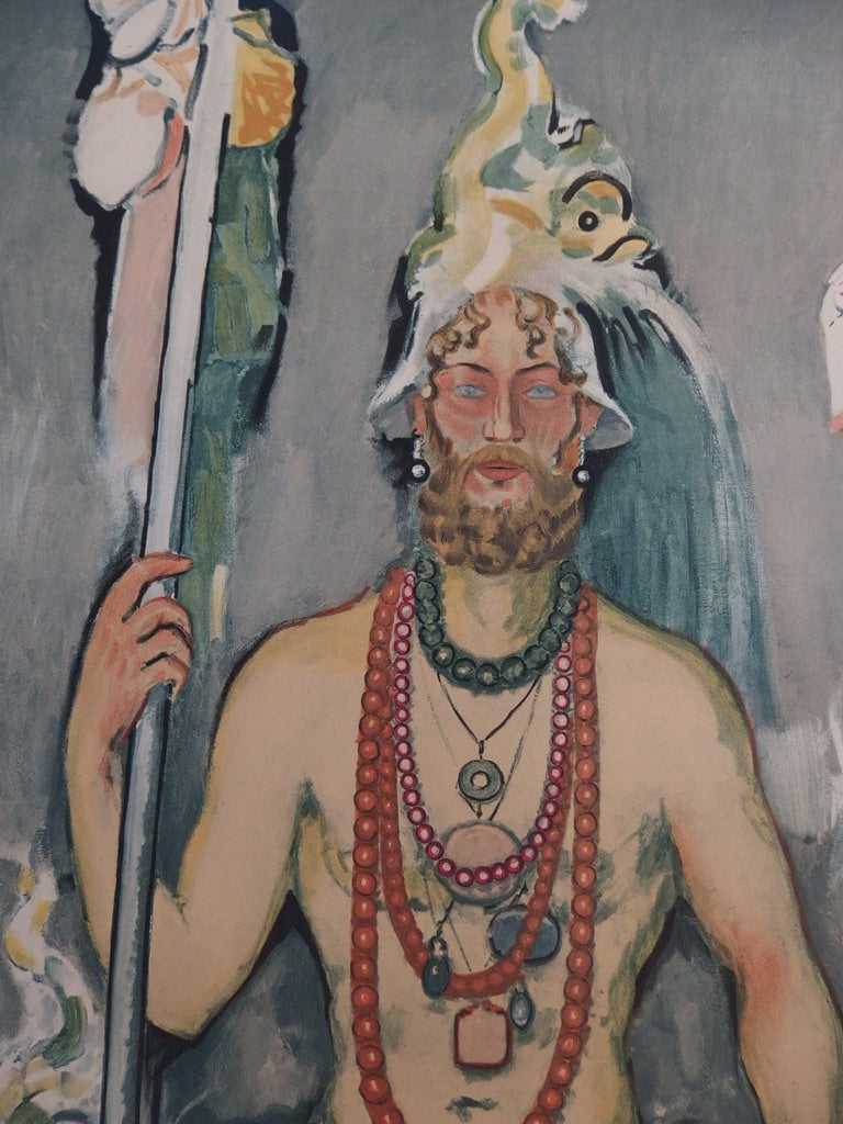 Kees VAN DONGEN : Autoportrait en Neptune - Affiche (détail)