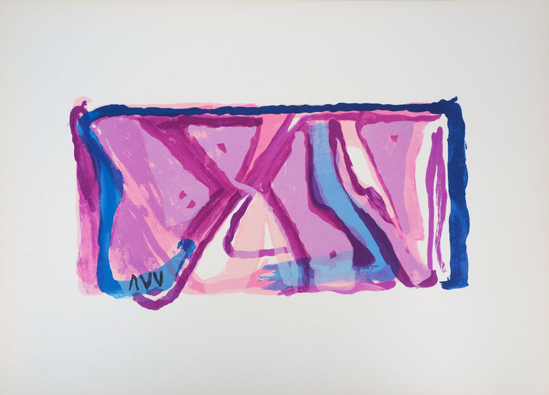 Bram VAN VELDE : La joie, Lithographie originale (vue générale) - Crédit photo : Galerie Art.Paris