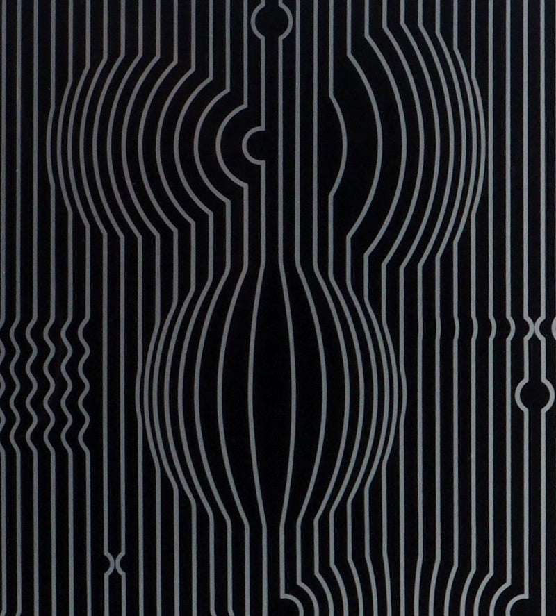 Victor VASARELY : Effet de surface (Manipur), 1973 - Sérigraphie (détail)