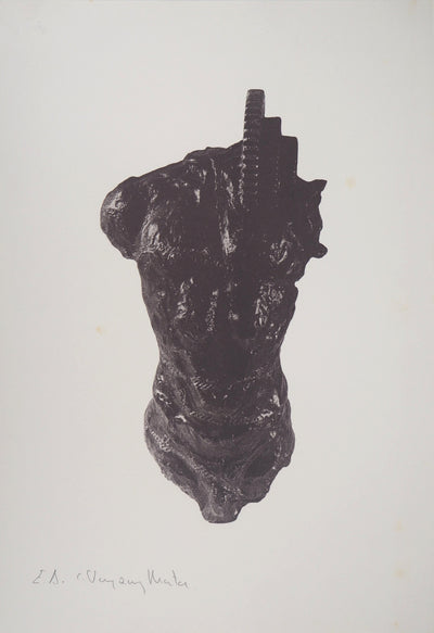 Carlos VAZQUEZ MATA : Hommage à la sculpture - Héliogravure (détail)