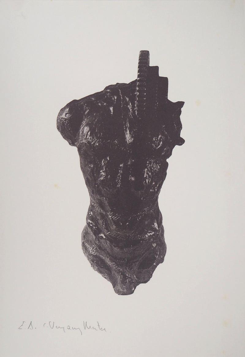 Carlos VAZQUEZ MATA : Hommage à la sculpture - Héliogravure (détail)