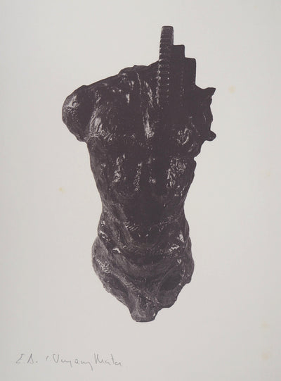 Carlos VAZQUEZ MATA : Hommage à la sculpture - Héliogravure (détail)
