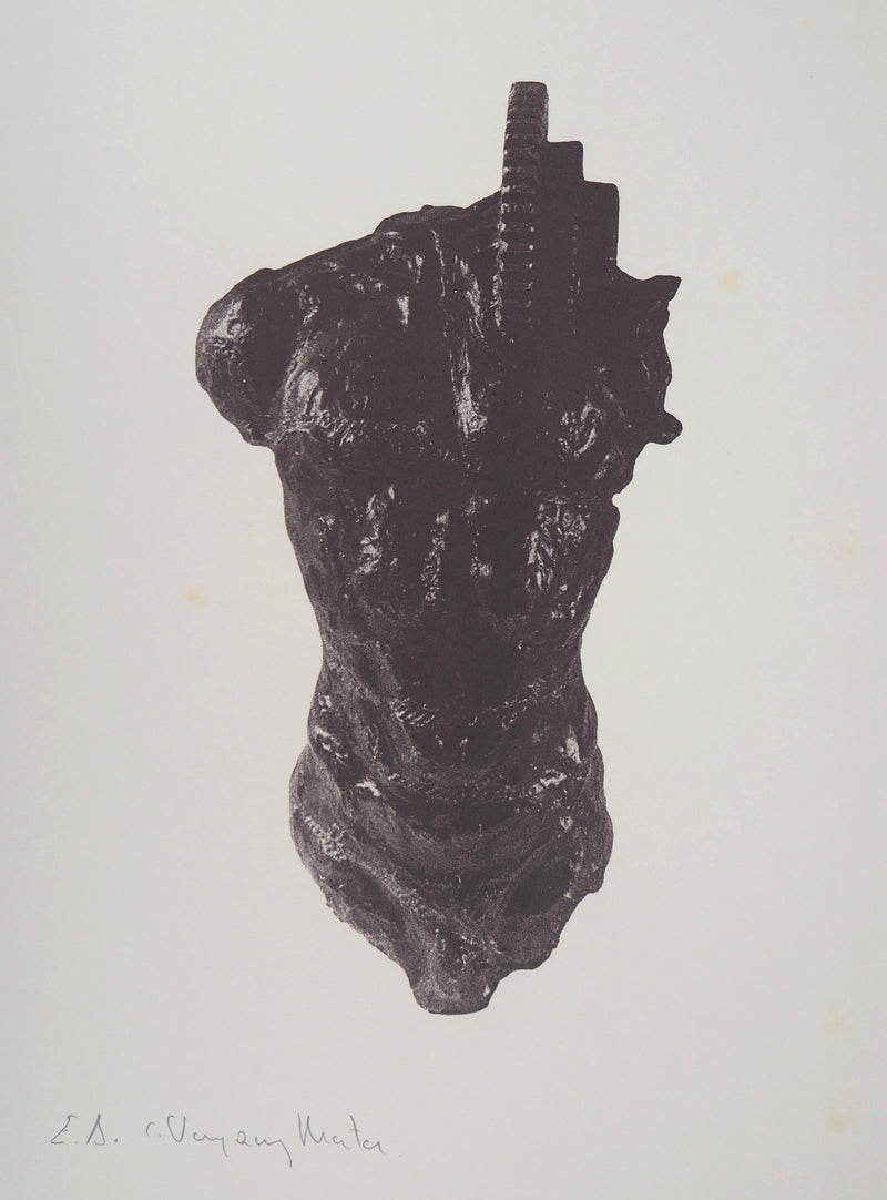 Carlos VAZQUEZ MATA : Hommage à la sculpture - Héliogravure (détail)