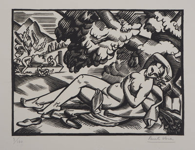 Paul VERA : L'Eté, 1924 - Gravure sur bois