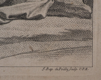 François VERDIER : La toilette des Dieux - Gravure (détail)