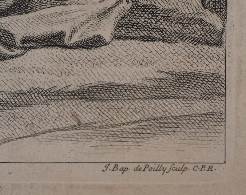 François VERDIER : La toilette des Dieux - Gravure (détail)