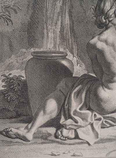 François VERDIER : La toilette des Dieux - Gravure (détail)