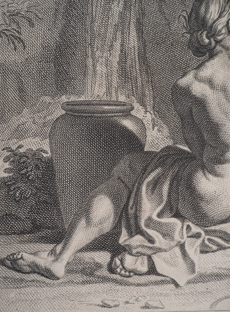 François VERDIER : La toilette des Dieux - Gravure (détail)