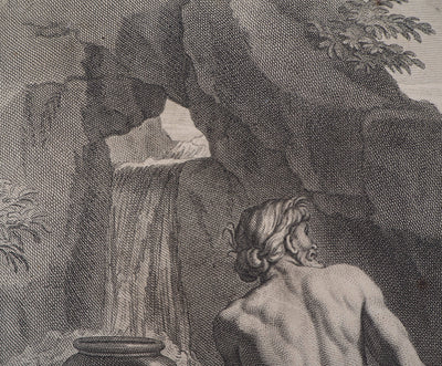 François VERDIER : La toilette des Dieux - Gravure (détail)