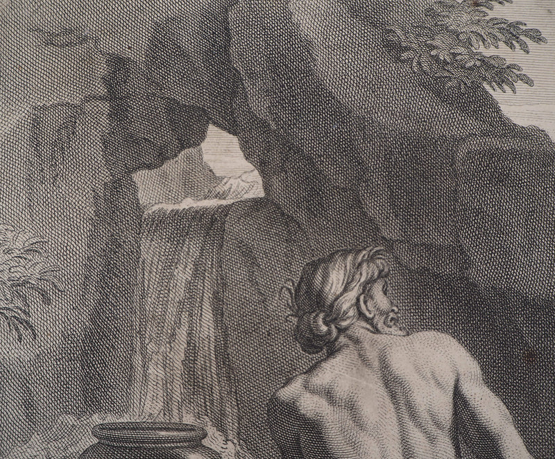 François VERDIER : La toilette des Dieux - Gravure (détail)