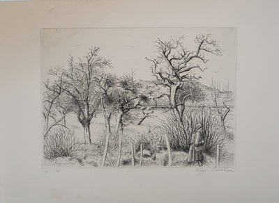 Henri VERGE-SARRAT : Promenade champêtre, vers 1935 - art