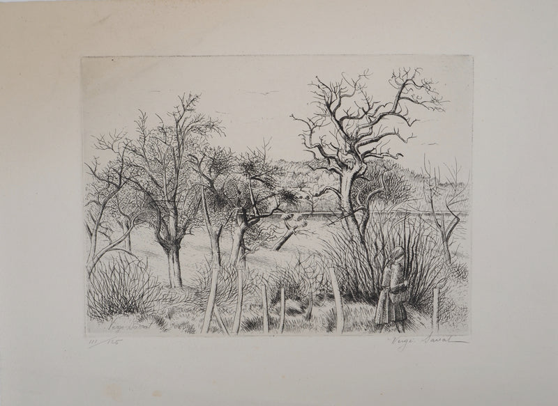 Henri VERGE-SARRAT : Promenade champêtre, vers 1935 - art