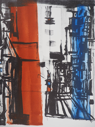 Maria Helena VIEIRA DA SILVA : Arrivée en ville (Goldoni), Lithographie originale (photo de détail 2) - Crédit photo : Galerie Art.Paris