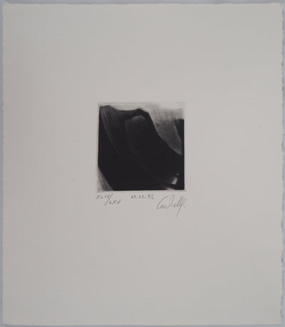 Christiane VIELLE : Nouvelle année, 1992 - Gravure (détail)
