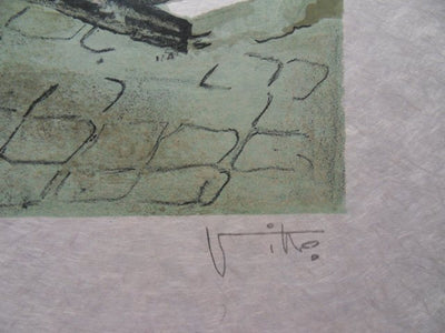 Victor VIKO : Les vieilles dames - Lithographie (détail)