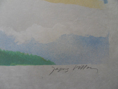Jacques VILLON : La propriété de Virgile sur les bords du Mincio - Lithographie (détail)
