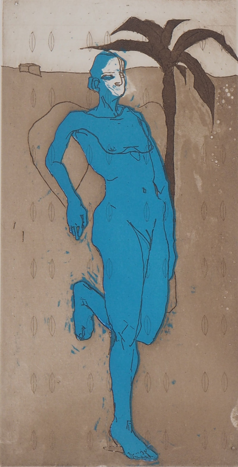 François VINCENT : Le Jaguar, 1995 - Gravure
