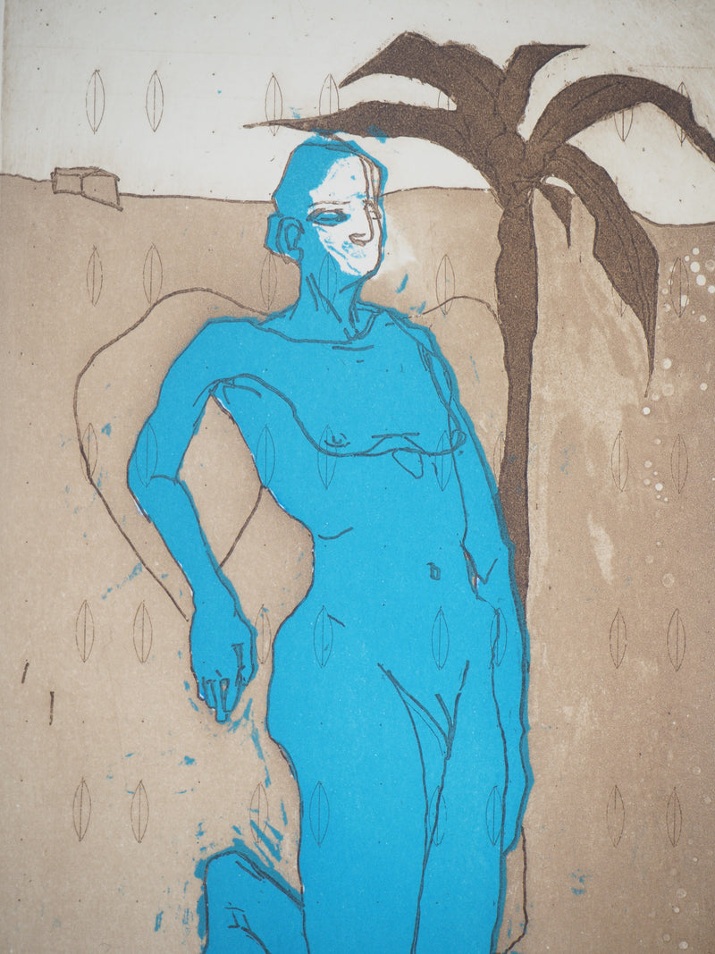 François VINCENT : Le Jaguar, 1995 - Gravure (détail)