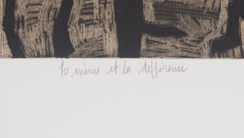 François VINCENT : La même et la différence, 1997 - Gravure (détail)