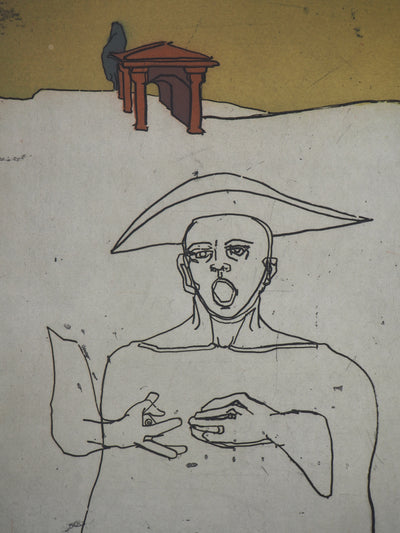 François VINCENT : La loi du notaire, 1995 - Gravure