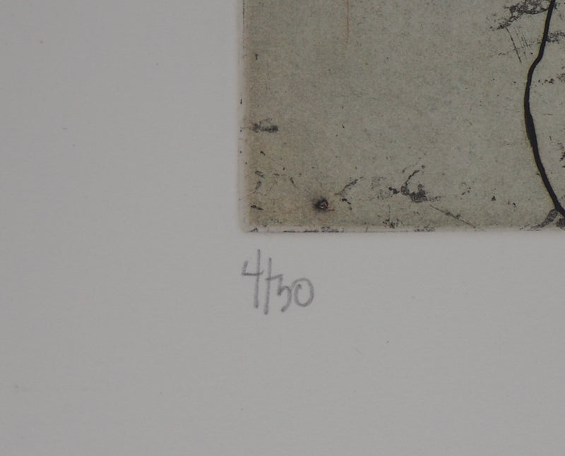 François VINCENT : La loi du notaire, 1995 - Gravure (détail)