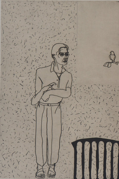 François VINCENT : Portrait d'un homme : Jacques, 1994  - Gravure