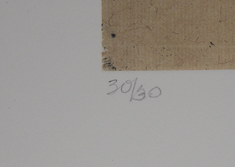François VINCENT : Le sourcier, 1994  - Gravure (détail)