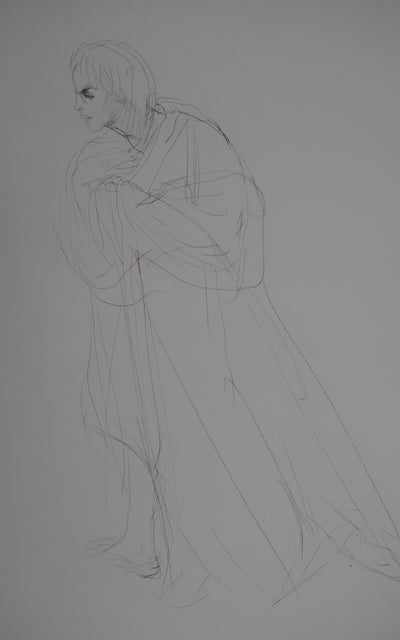 Ilse VOIGT : Danseur au dos courbé - Gravure