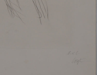 Ilse VOIGT : Danseur à l'épée - Gravure (détail)