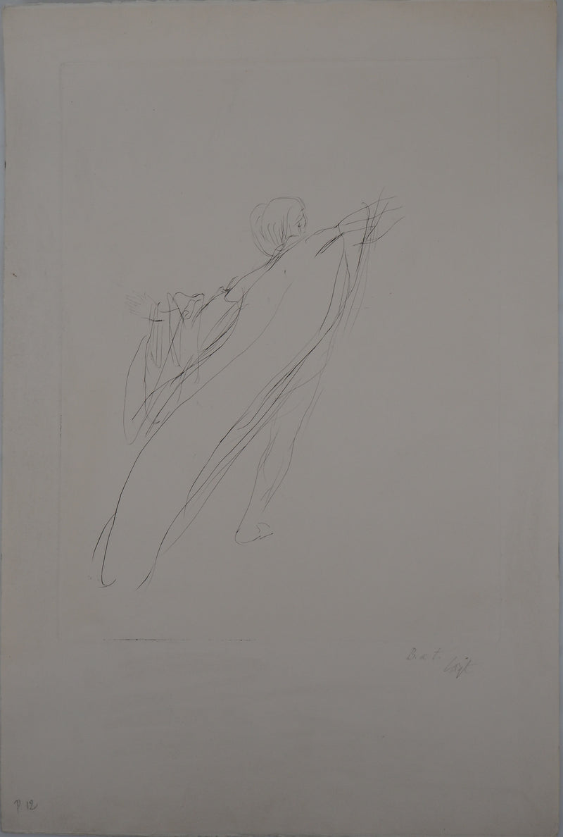 Ilse VOIGT : Danseur en mouvement - Gravure
