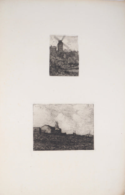 Antoine VOLLON : Paysages de campagne - Gravure