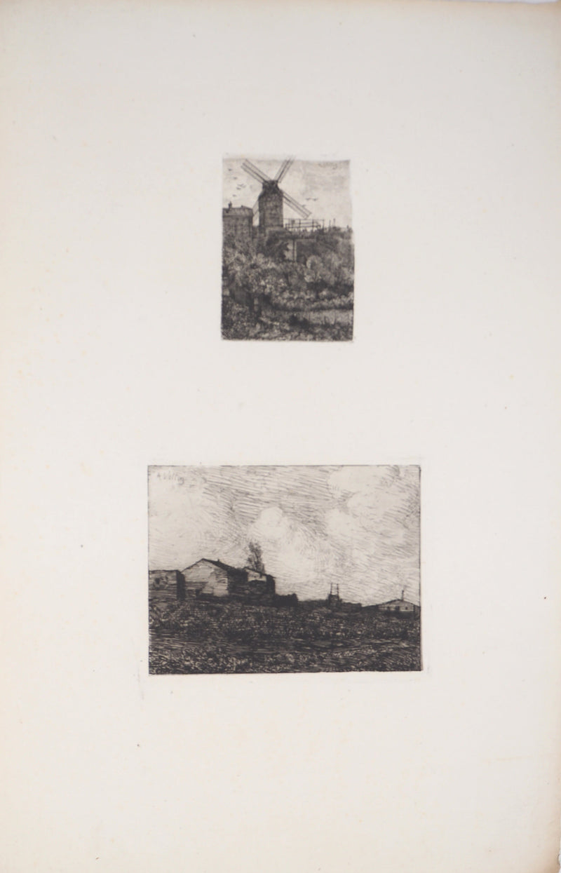 Antoine VOLLON : Paysages de campagne - Gravure