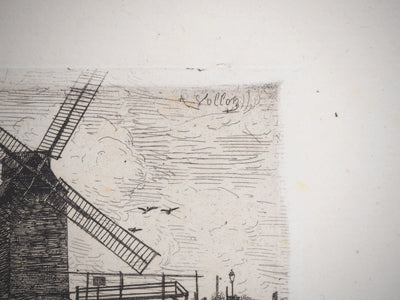 Antoine VOLLON : Paysages de campagne - Gravure (détail)