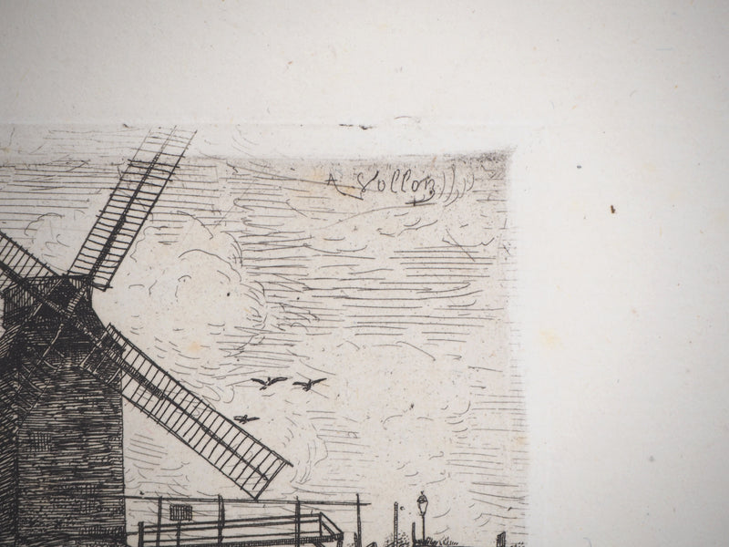 Antoine VOLLON : Paysages de campagne - Gravure (détail)