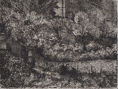 Antoine VOLLON : Paysages de campagne - Gravure (détail)