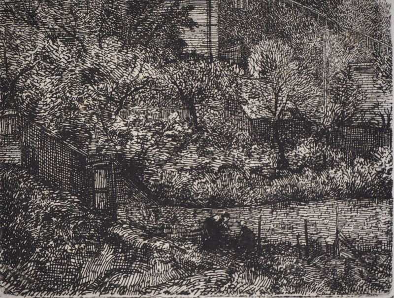 Antoine VOLLON : Paysages de campagne - Gravure (détail)