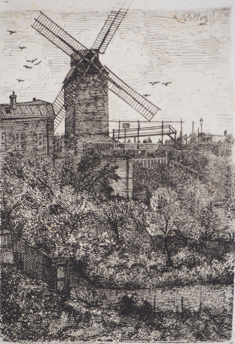 Antoine VOLLON : Paysages de campagne - Gravure (détail)